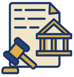 an icon representing government affairs issues and innovations