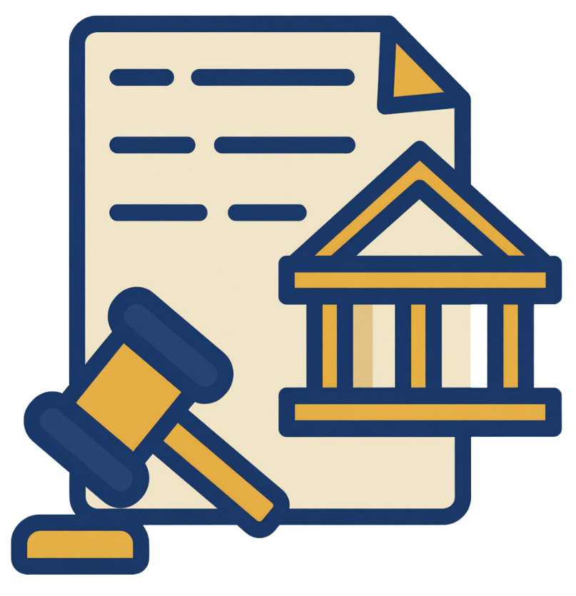 an icon representing government affairs issues and innovations