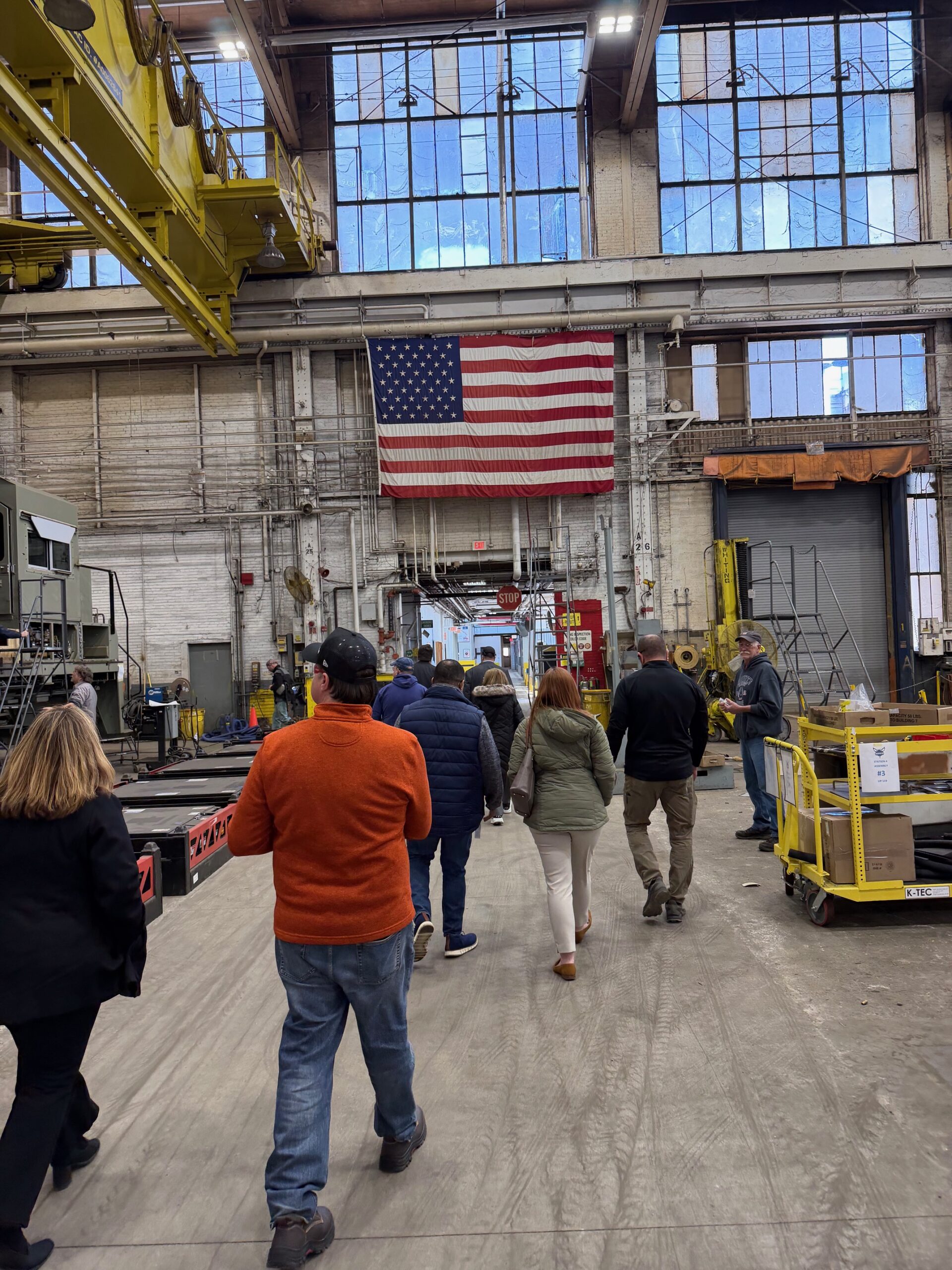 a facility manufacturing tour